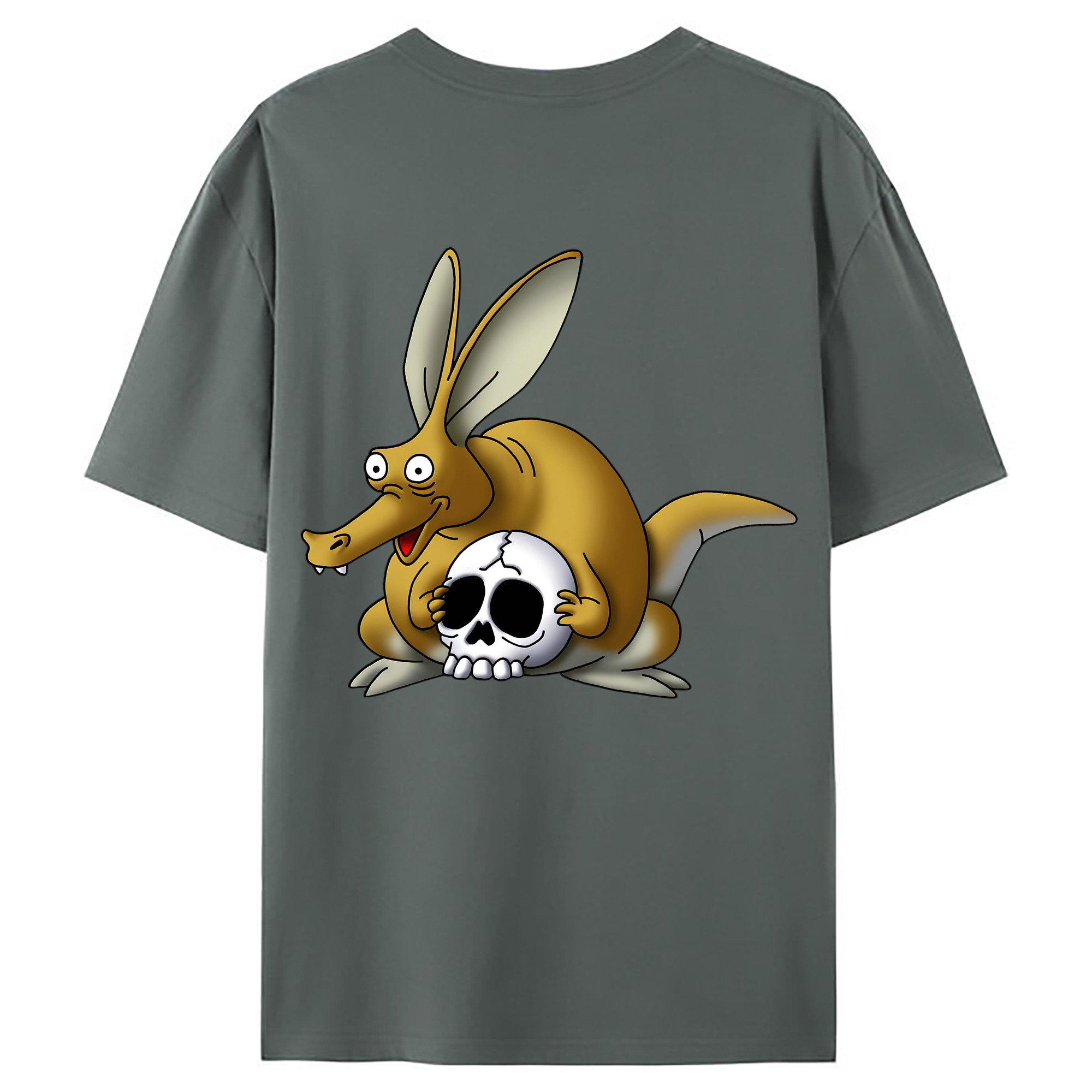 （画像用） ドラゴンクエスト Doragon Kuesuto Dragon Quest 綿100％ メンズ半袖Tシャツ（バックプリント） 通気性